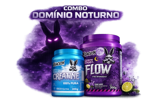 Combo Domínio Noturno BlackOn – Dark Flow + Creatina 100% Pura