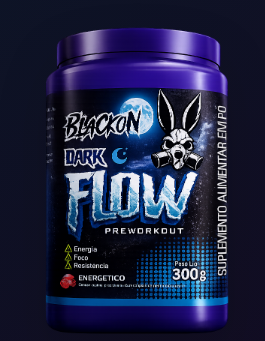Dark Flow Pré-treino Black On 300g
